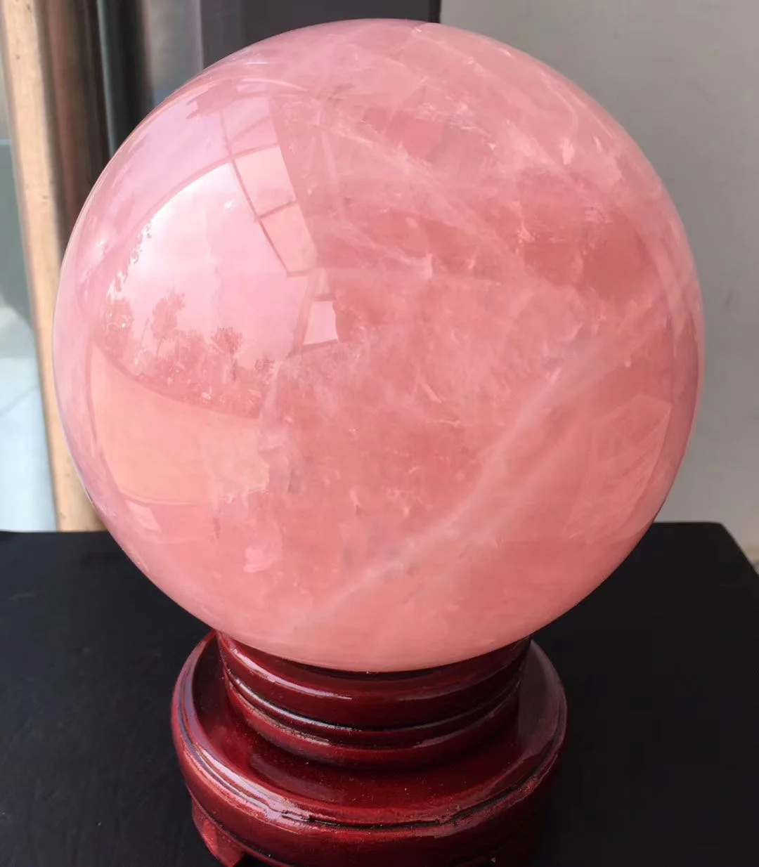 

Wholesale Beautiful Natural Rose Quartz Crystal Sphere Massage Pink Crystal Ball For Decoration