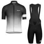Комплект велосипедной одежды RAPHA Pro, серая футболка с коротким рукавом, гелевая подкладка 9D, 2021