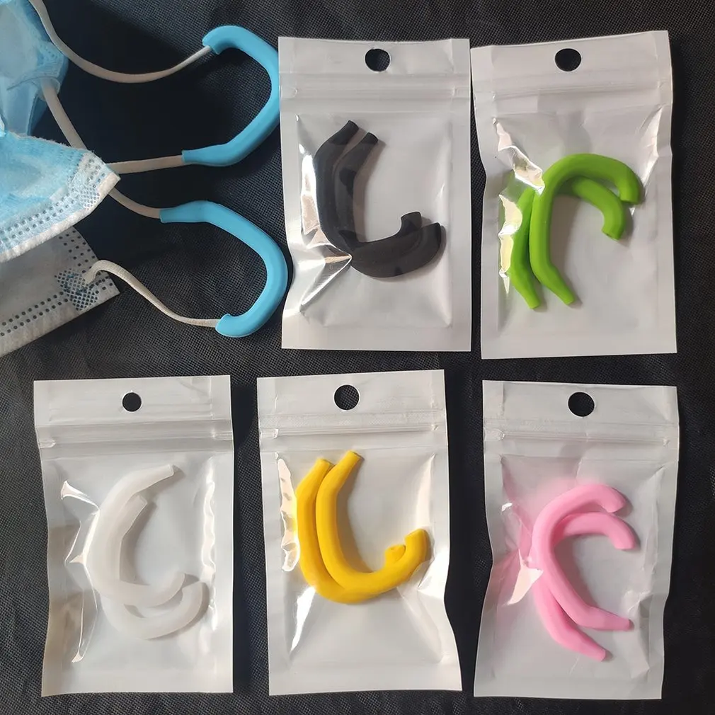 

Ear Buckle Silicone Hook Strap Holder Extension For Mask Ear Protector Soft Anti-tightening Release Pain Protective Gear
