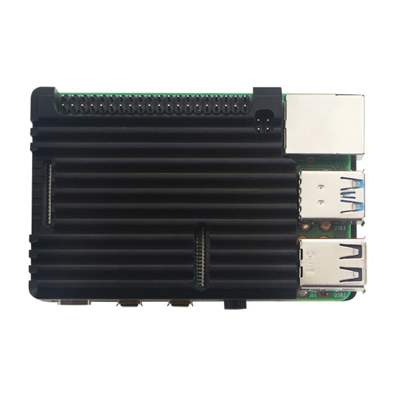 

Металлический корпус, 2 вентилятора для теплоотвода Raspberry Pi 4, простой Съемный корпус W3JD