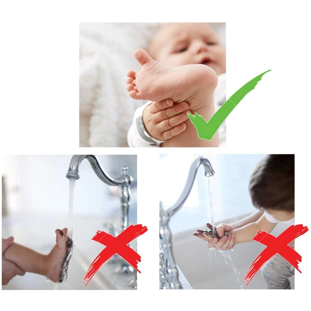 

Non-Toxic Baby Footprints Handprint Footprint Ink Pads No Touch Skin Inkless Ink Pads Kits For 0-6 Months Newborn Pet Supplies