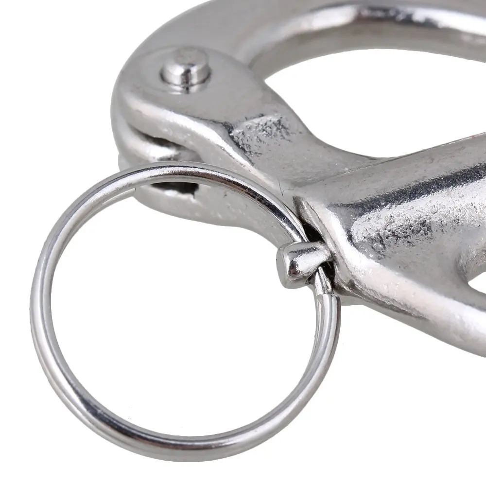 316 нержавеющая сталь 35 мм Фиксированная защелка Якорная Скоба такелаж Серебряный