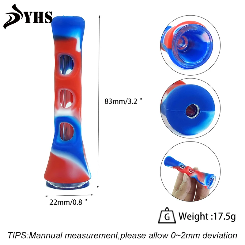 Прочный Портативный Стекло дымовой трубы 83 мм табака аксессуары для трубок