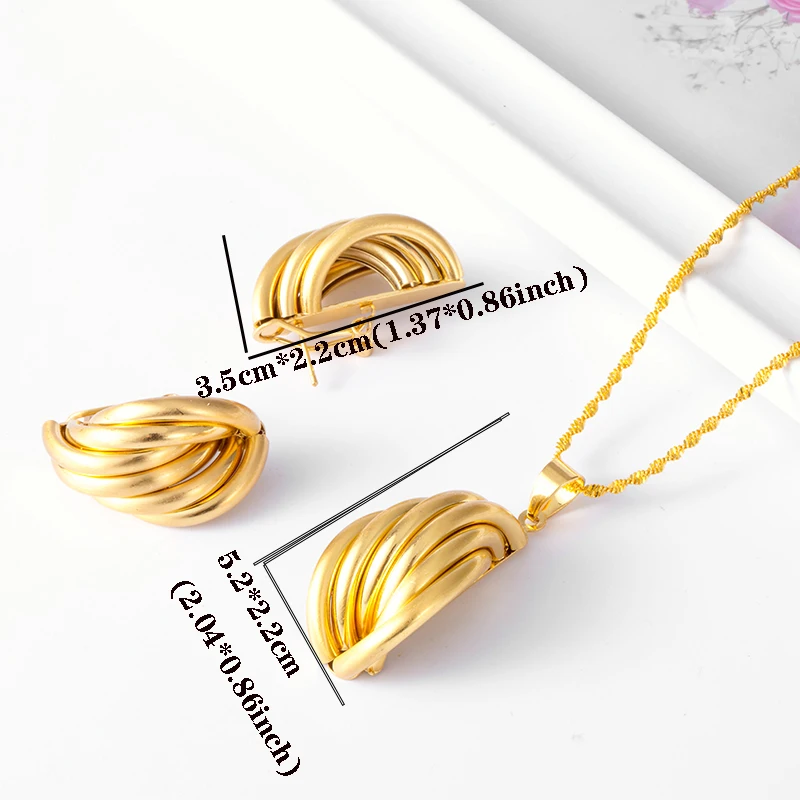 Комплект из подвески и сережек в Судане/Нигерии для женщин/девушек ювелирные