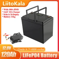 liitokala 12v 50ah 60ah 90ah 100ah 120ah lifepo4 battery 12 8v 3000 cycles for rv campers golf cart off road off grid solar wind