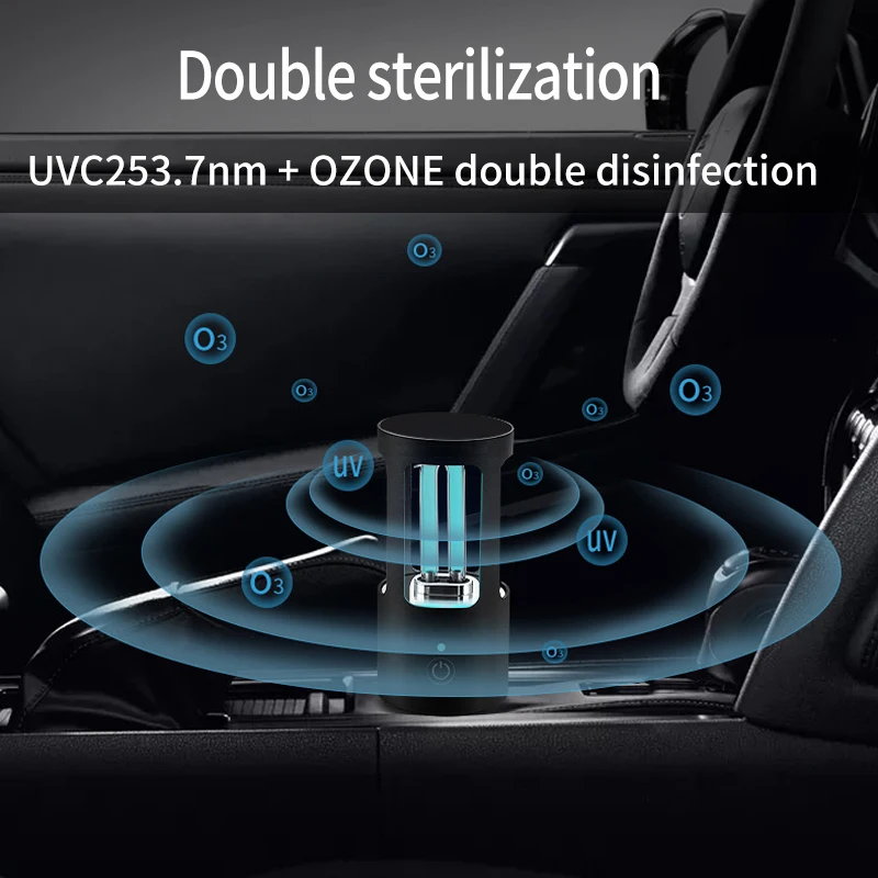 

Mini UV Lamp Germicidal Ultraviolet Lamp Kill Virus Sterilization USB Rechargeable UVC Sterilizer Ozone Disinfection UV Light