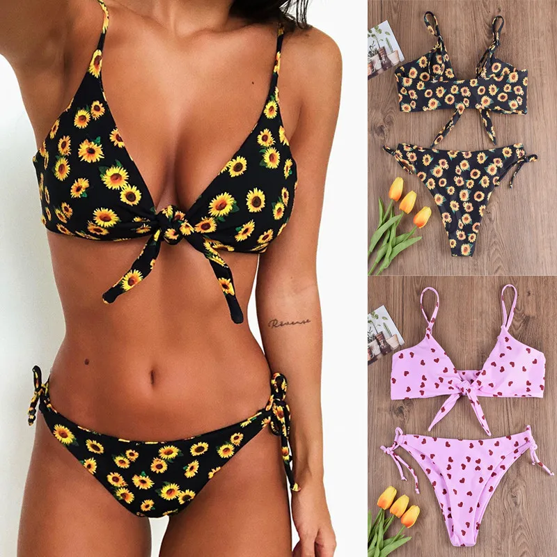 Бикини 2020 женский купальник бюстгальтер пуш ап с мягкими чашечками треугольный