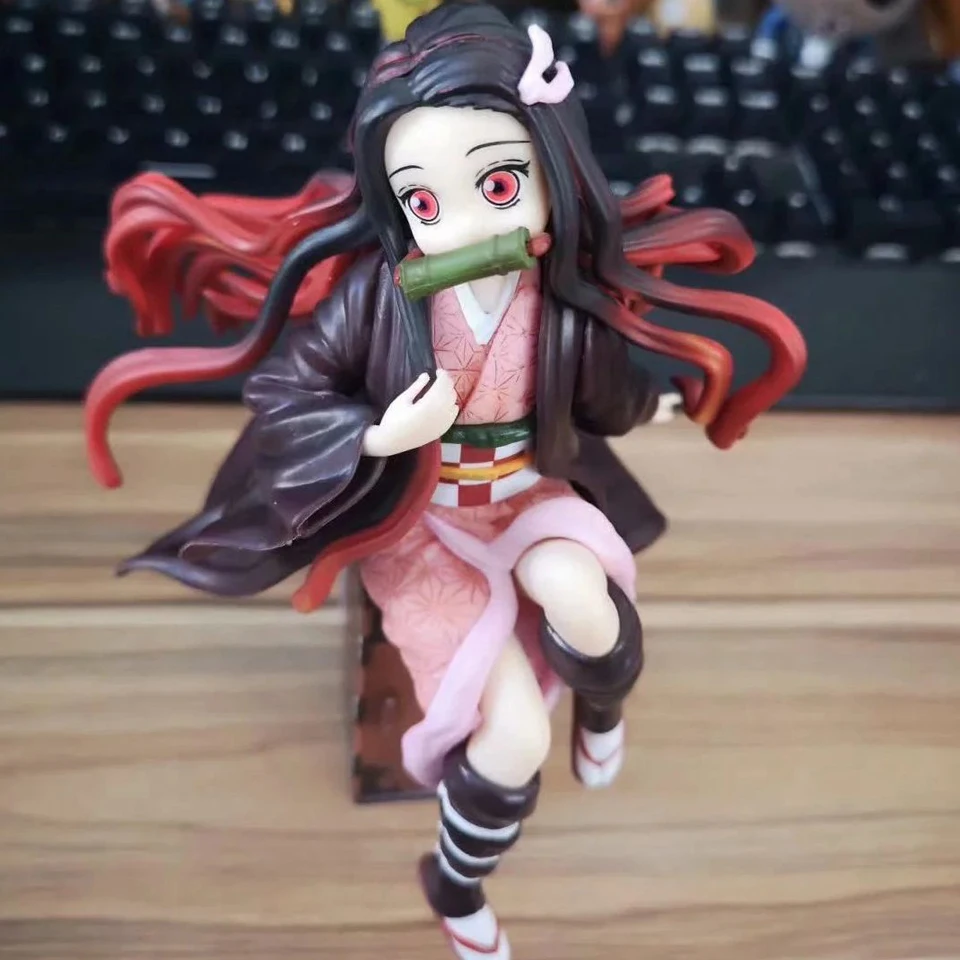 

Tronzo фигурка Demon Slayer Kimetsu no Yaiba Kamado Nezuko ПВХ фигурка модель игрушки Kimetsu Nezuko Коллекционная фигурка подарки