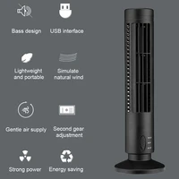portable usb air conditioner fan electric vertical bladeless desk cooling fan full controller for home office travel tower fan