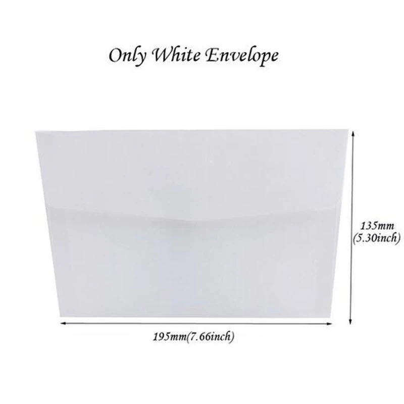 Fifty White Envelope 1 шт. элегантная вырезанная лазером Свадебная пригласительная открытка кружевная Флора на заказ с конвертом поздравительная открытка Свадебные украшения вечерние сувениры - Цвет: Fifty White Envelope