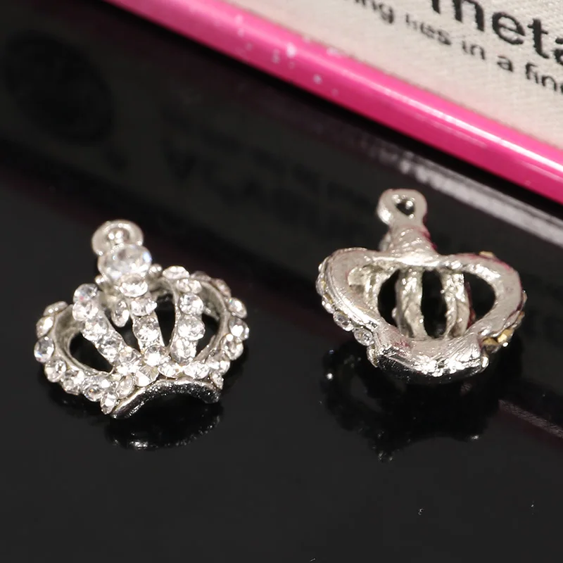 Новинка 100 года маленькие пуговицы Стразы в виде короны для ювелирных изделий