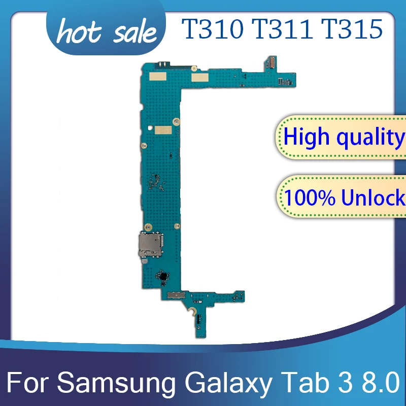 Оригинальная материнская плата 16 Гб ПЗУ 1 5 ГБ ОЗУ для Samsung Galaxy Tab 3 8 0 T310 T311 T315 Android OS