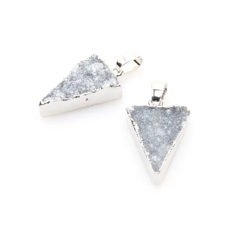 1 шт. женский кулон с натуральным камнем голубой аметис|Подвески| |