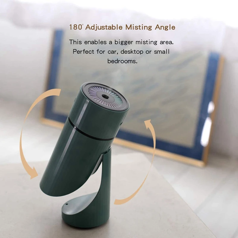 

Rechargeable Portable Mini USB Small Humidifier with Adjustable Angle Whisper Quiet Operation for Home,Office