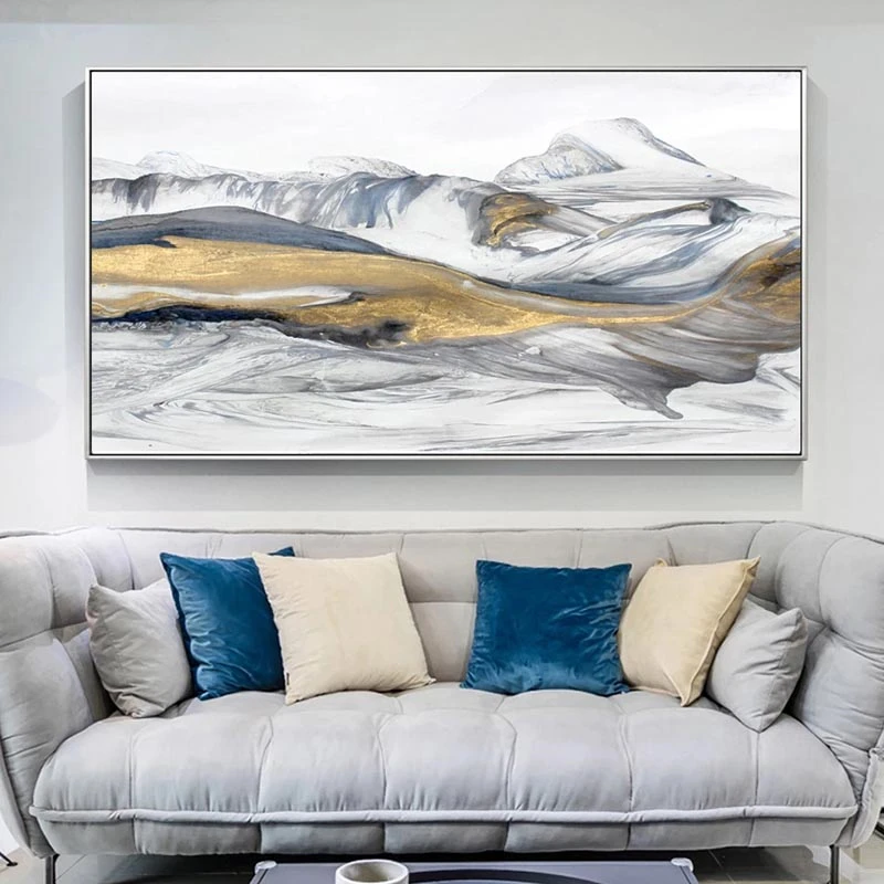 Настенные абстрактные картины с изображением гор поп арт стена современные на