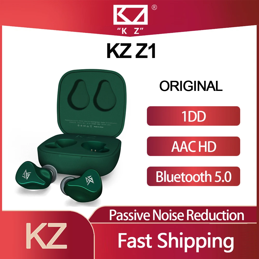 

TWS-наушники KZ Z1 с поддержкой Bluetooth 5,0 и сенсорным управлением