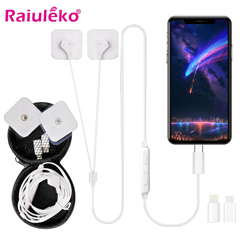 Портативный мини импульсный массажер для тела мобильный телефон управление EMS