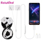 Портативный миниатюрный импульсный массажер для тела, электронная терапевтическая ручная машинка для стимуляции мышц EMS