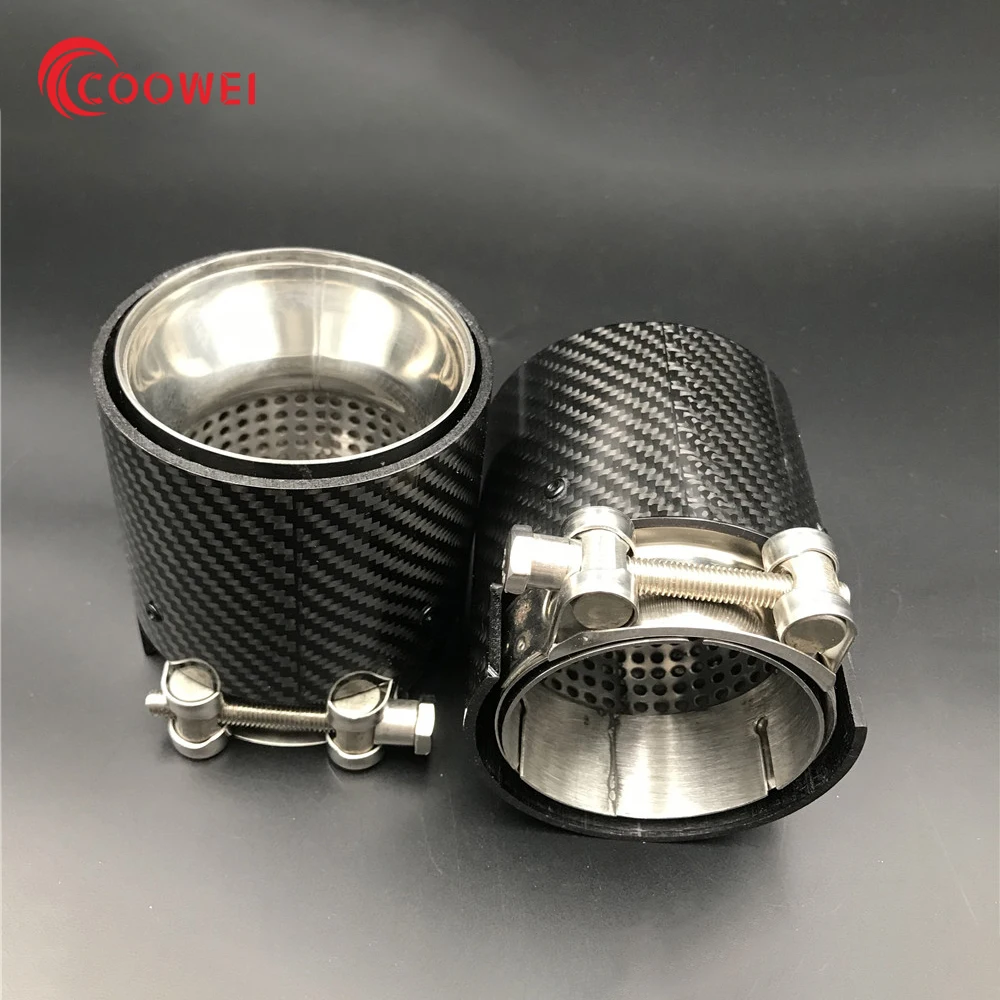 Один шт насадка хвост выхлопной трубы из углеродного волокна для BMW F87 M2 F80 M3 F82 F83 M4