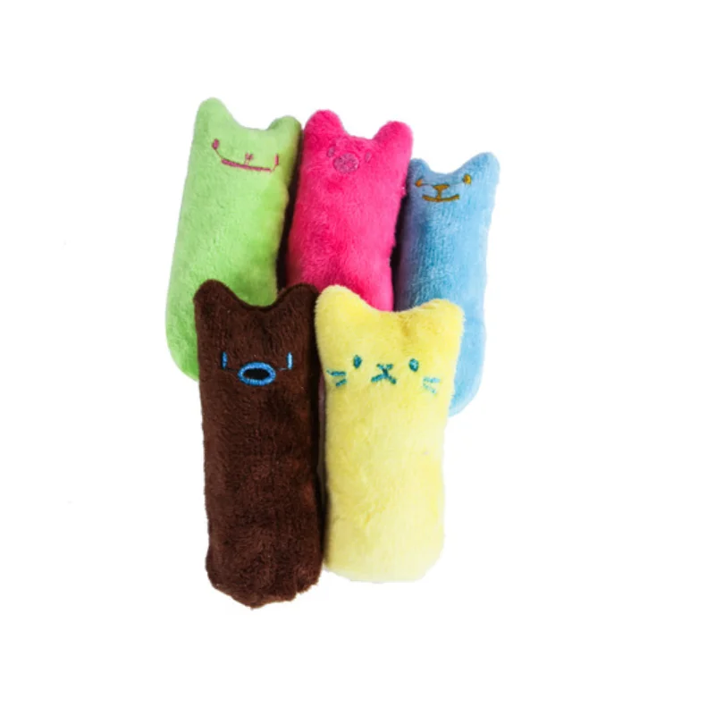

K-STAR STORE Claws Thumb Bite Cat Grinding Rod Teeth Grinding Catnip Funny Interactive Plush Cat Toys Pet Kitten Chewing Toy