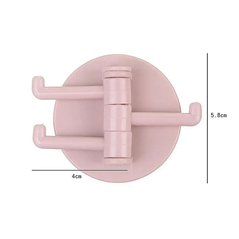 

Rotatable Seamless Self Adhesive Hook Strong Bearing Stick Wall Kitchen Bathroom Hooks Hanger Hook Kitchen Supplies X8I6