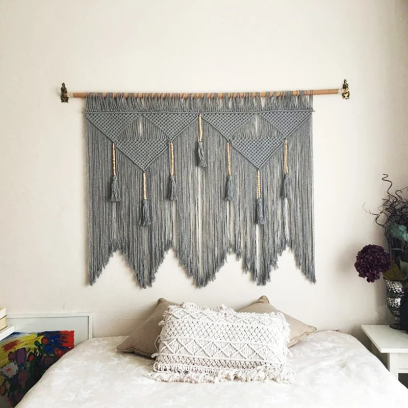 100% хлопок ручной работы гобелен скандинавский домашний декор прикроватный