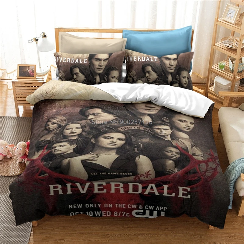 

Riverdale 3d Printed Duvet Cover Pillowcase Movie Pattern Bedding Set Europe/Australia/USA Bedroom Decor Twin Queen King Size