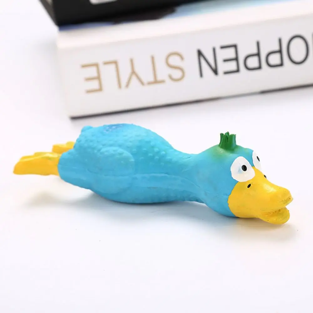 Милые латексные игрушки в форме курицы пищащие для питомцев собаки кошки щенка