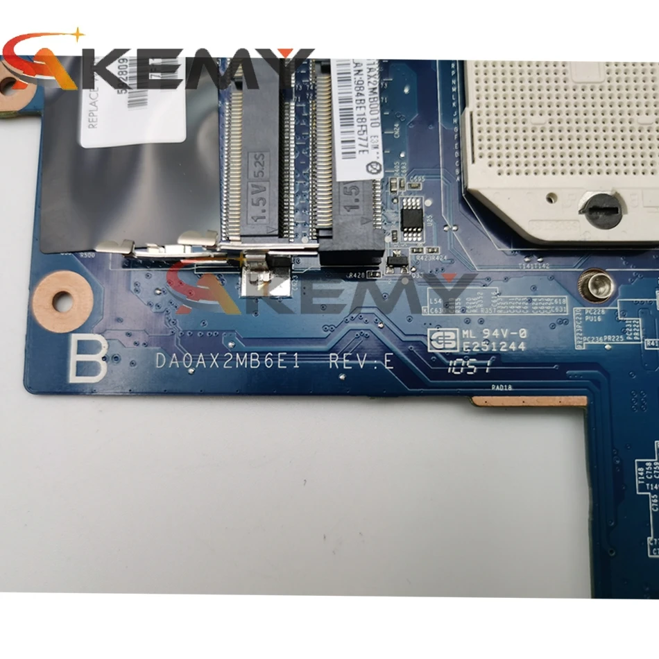 Материнская плата AKemy для ноутбука 592809-001 592809-501 HP Presario G42 G62 CQ42 CQ62 DA0AX2MB6E1