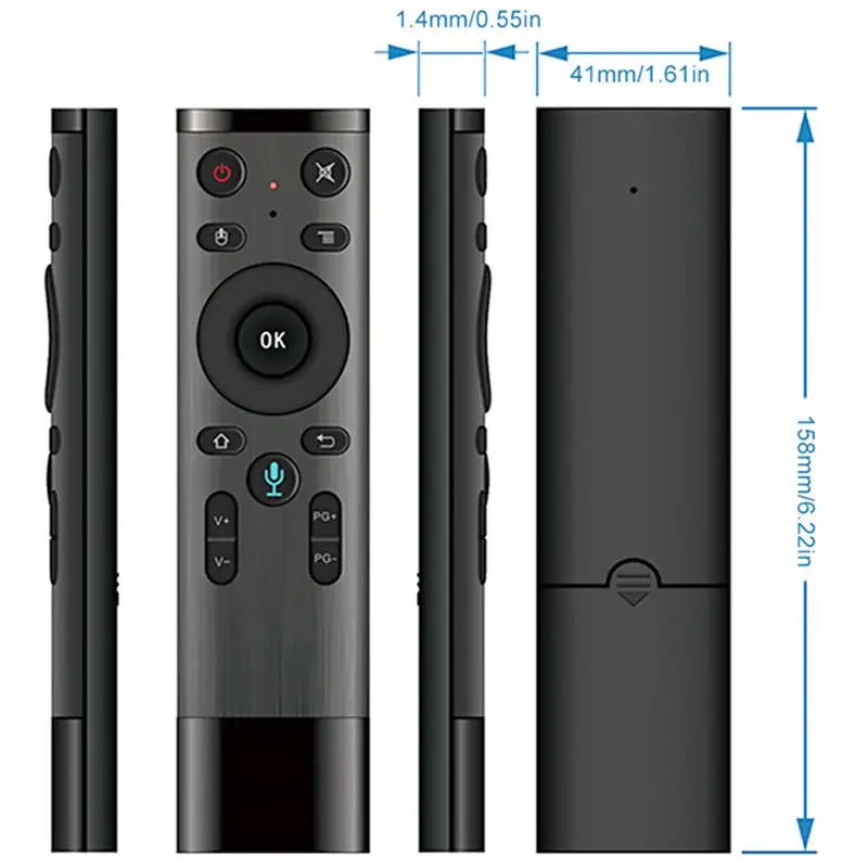 Air Mouse Remote Control Bluetooth Voice For Smart TV Android Box IPTV 3 | Электроника