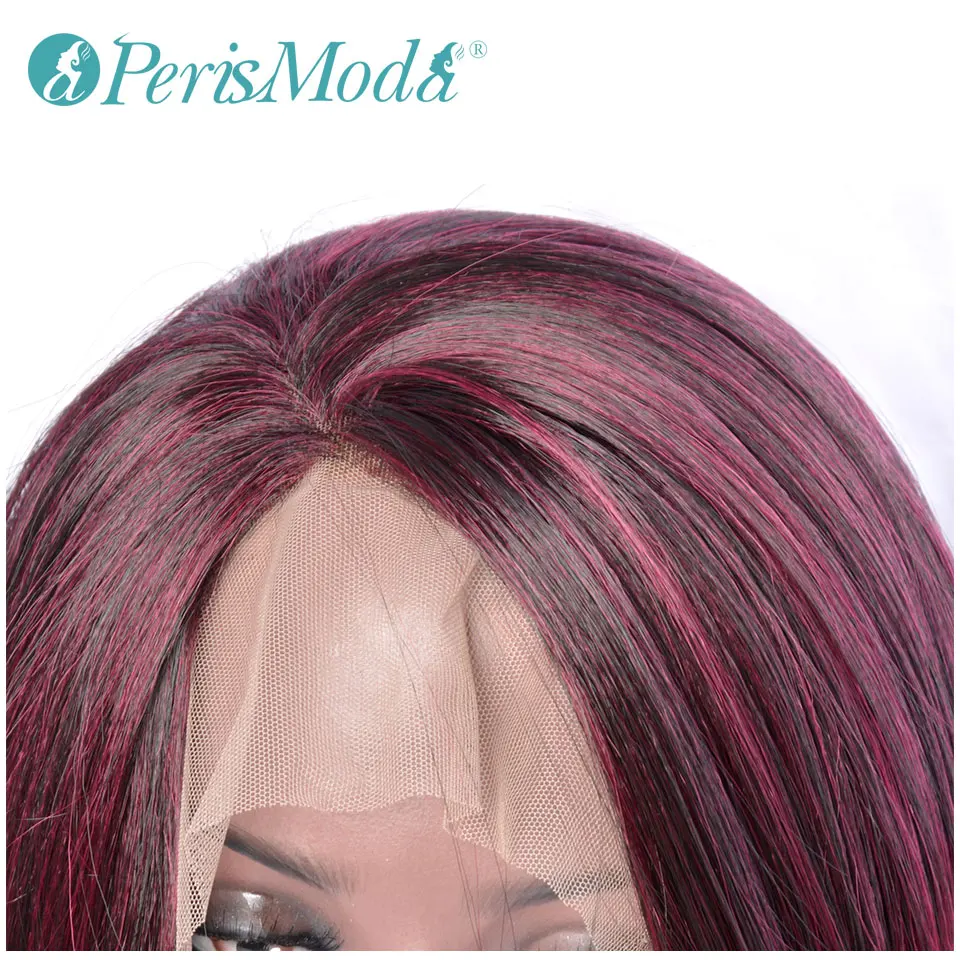 Парики синтетические для косплея термостойкие длинные прямые волосы бордового