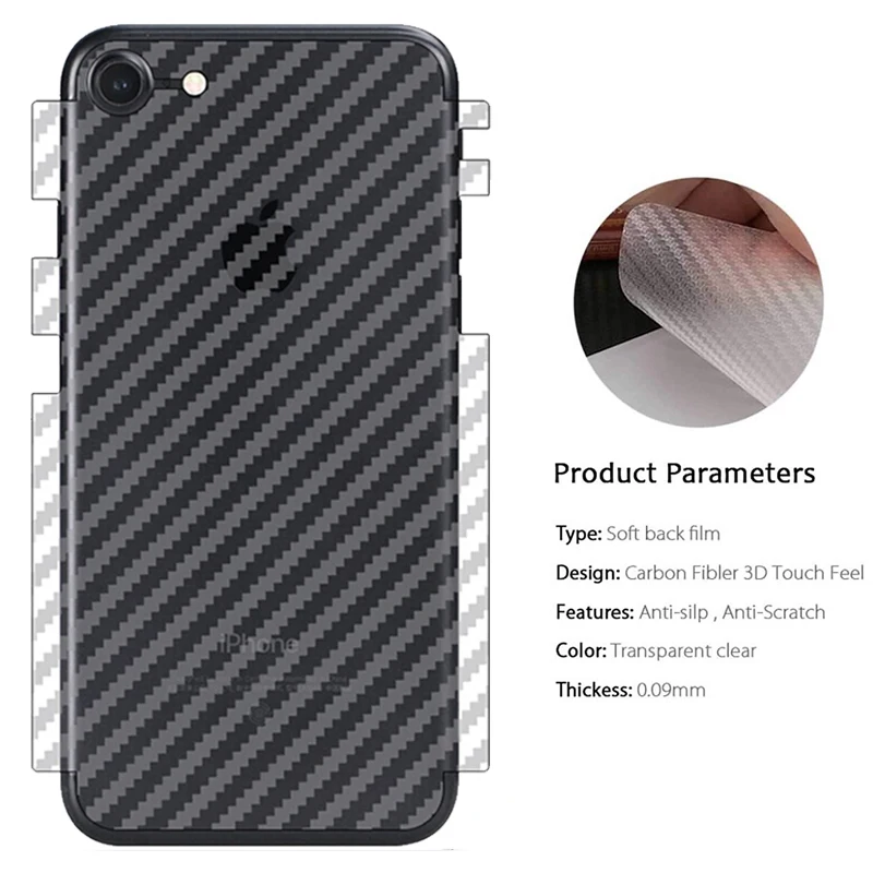 

2-in-1 Set Back Film+Case for iPhone SE2 7 8 Plus Apple 11 Pro SE 2020 Clear TPU iPhone SE 2 iPhoneSE2 SE2020 Ultra Thin Cover