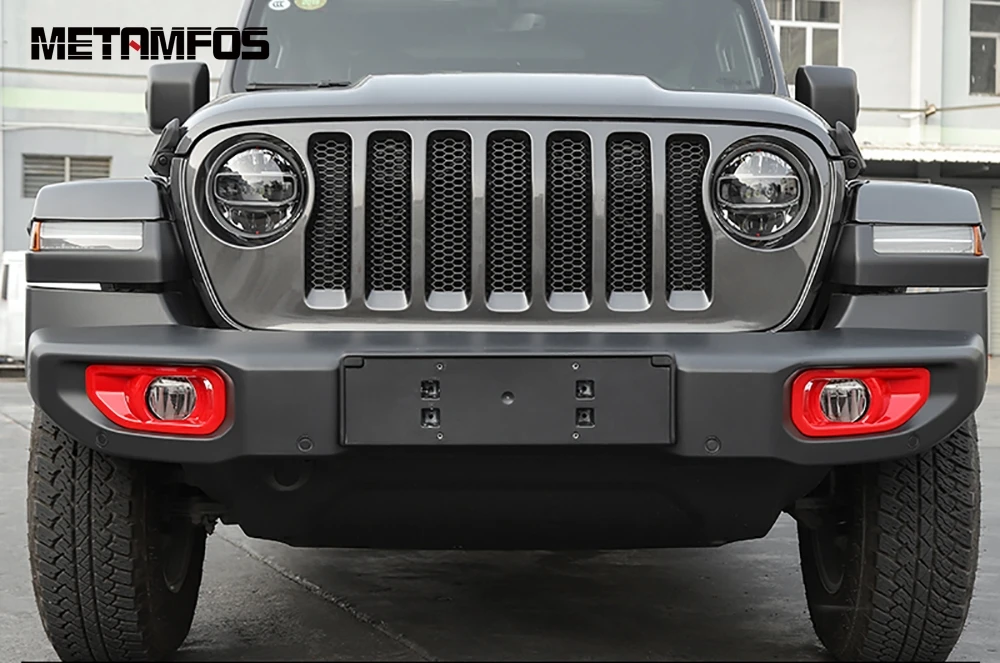 Противотуманные фары для Jeep Wrangler SUV 2018 2019 хромированные передние противотуманные