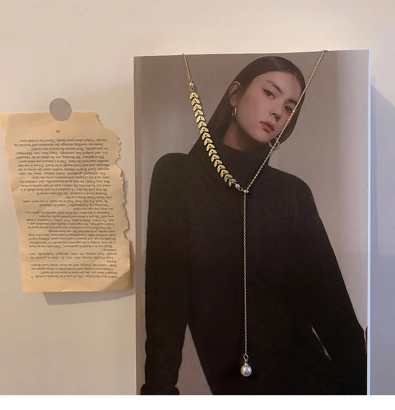 

Pearl Necklace Pendant Necklace O-shaped Chain Adjustable Ladies Necklace Shining Alloy All-match Clavicle Necklace New Selling