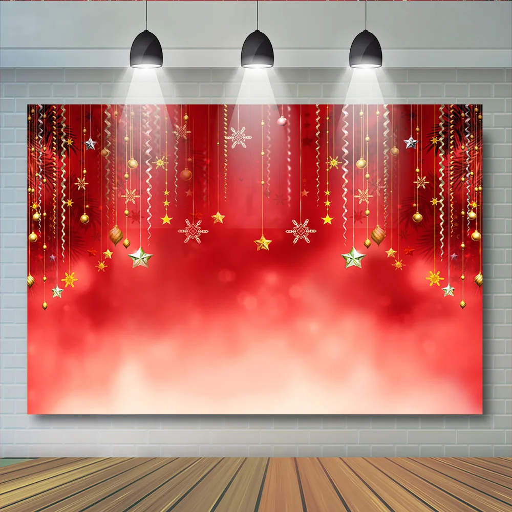 Фон для фотосъемки новорожденных с рождественскими звездами свадебной