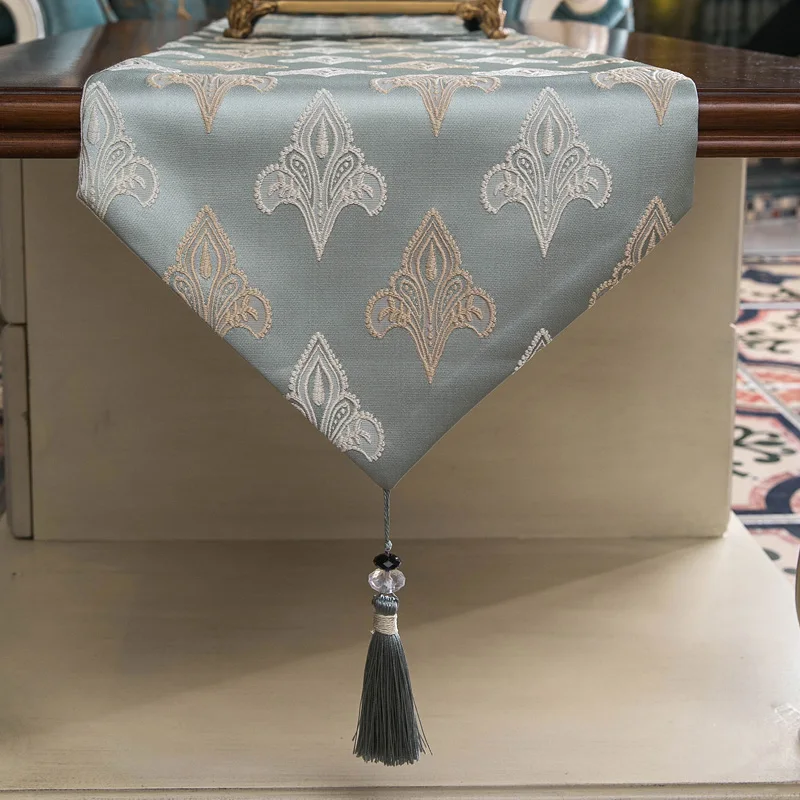 Большая скидка современные скатерти с вышивкой и кисточками украшение цветочным