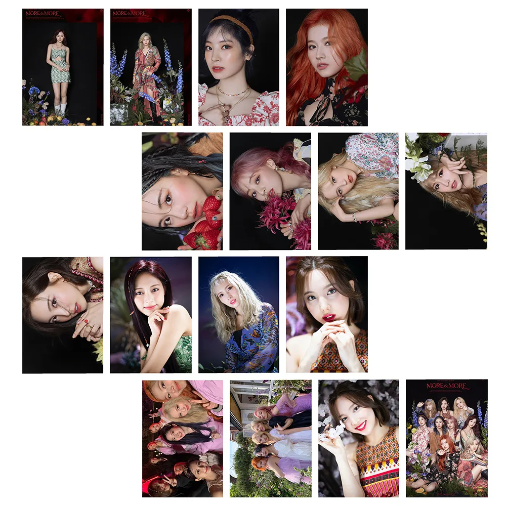 

TWICE SANA MOMO NAYEON New Album MORE & MORE LOMO Cards ONCE Collections