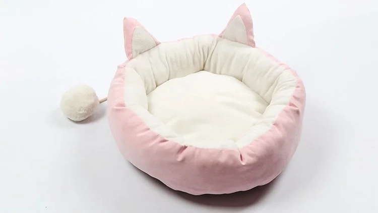 

Round Plush Cat Bed House Soft Long Plush Cushion Cat Bed Radiator Litter Mats Washable Mata Dla Kota Pet Accessories JJ60MW