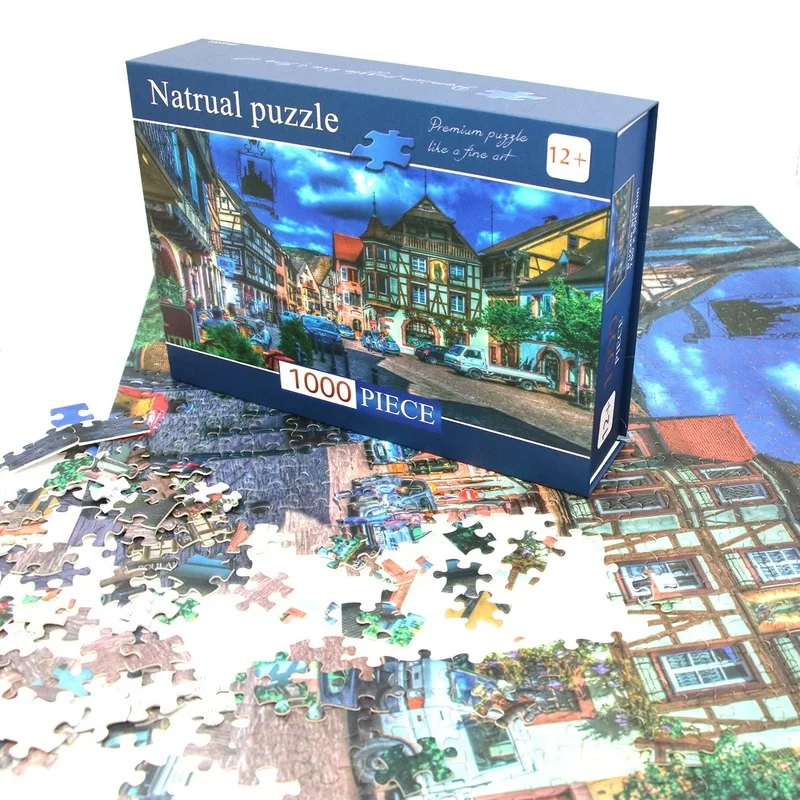 

Puzzles for Adults Pieces Paper Jigsaw Puzzles Educational Intellectual Decompressing DIY Large Puzzle Game Toys Gift