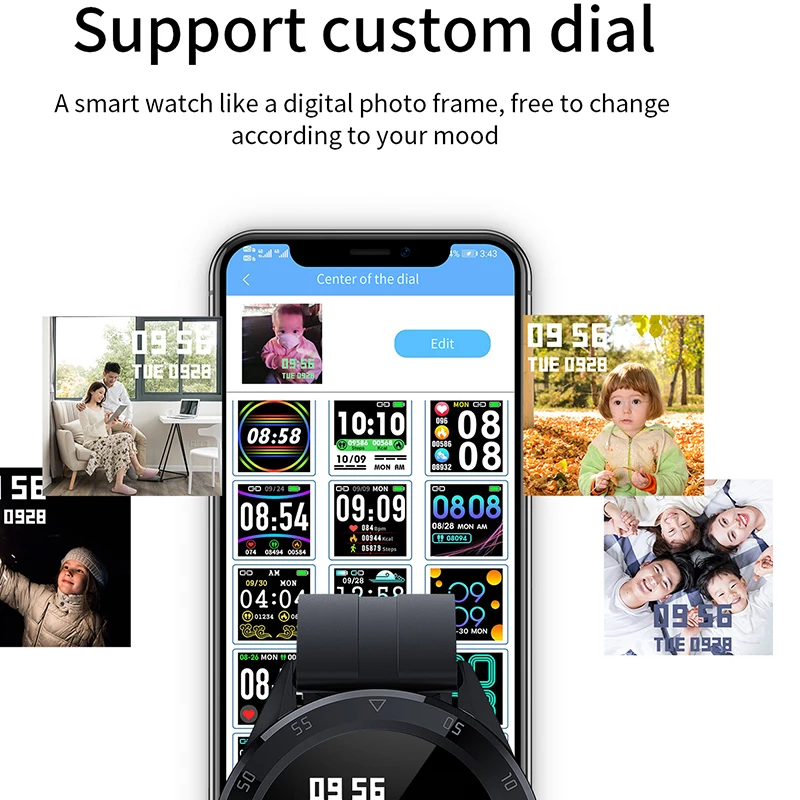 

GIAUSA Dial Call Y10 Men Smartwatch Heart Rate Blood Pressure Testing Smart Watch Passometer Women Watches For android IOS