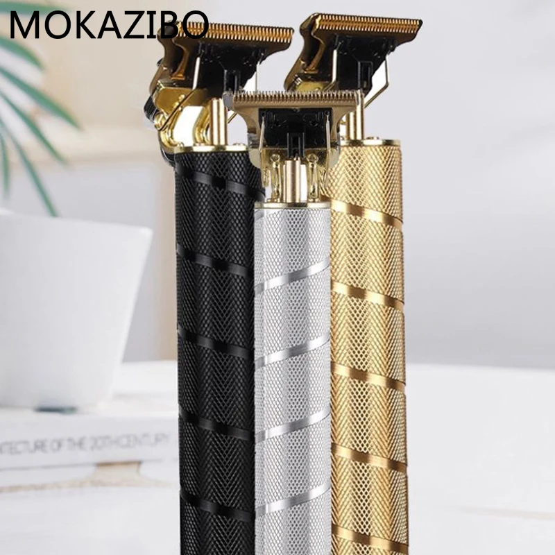 

USB T9 Professional Electric hair trimmer Barber Shaver Trimmer Beard 0mm Men Hair Cutting Machine for men Cordless #ZYNWY-174