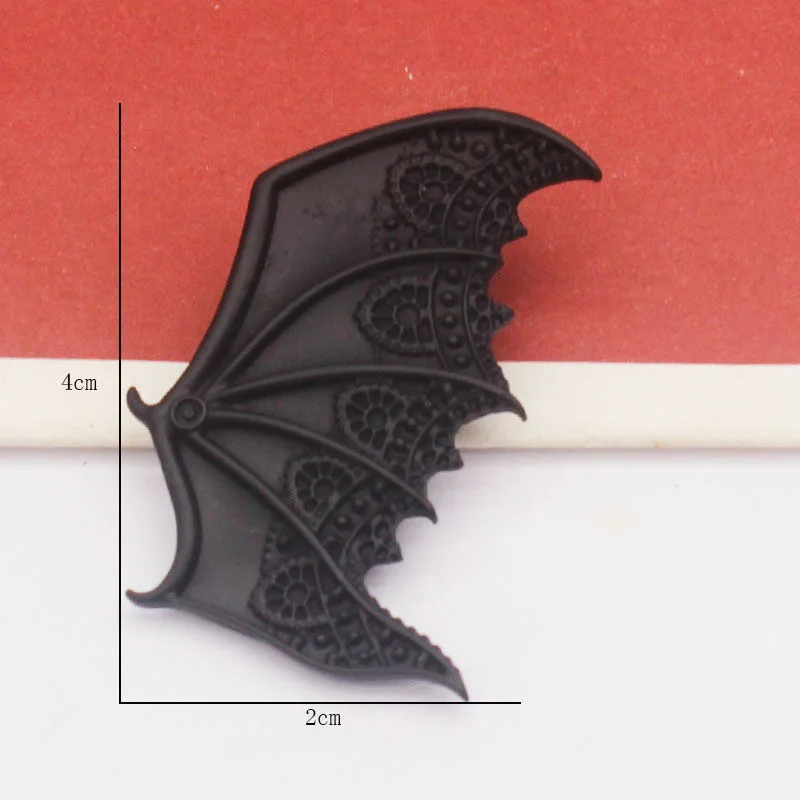 

Popular Hot Sale Black Ancient Silver Dark Earl Vampire Devil Wings Punk Bat Hairpin Hair Clip Halloween