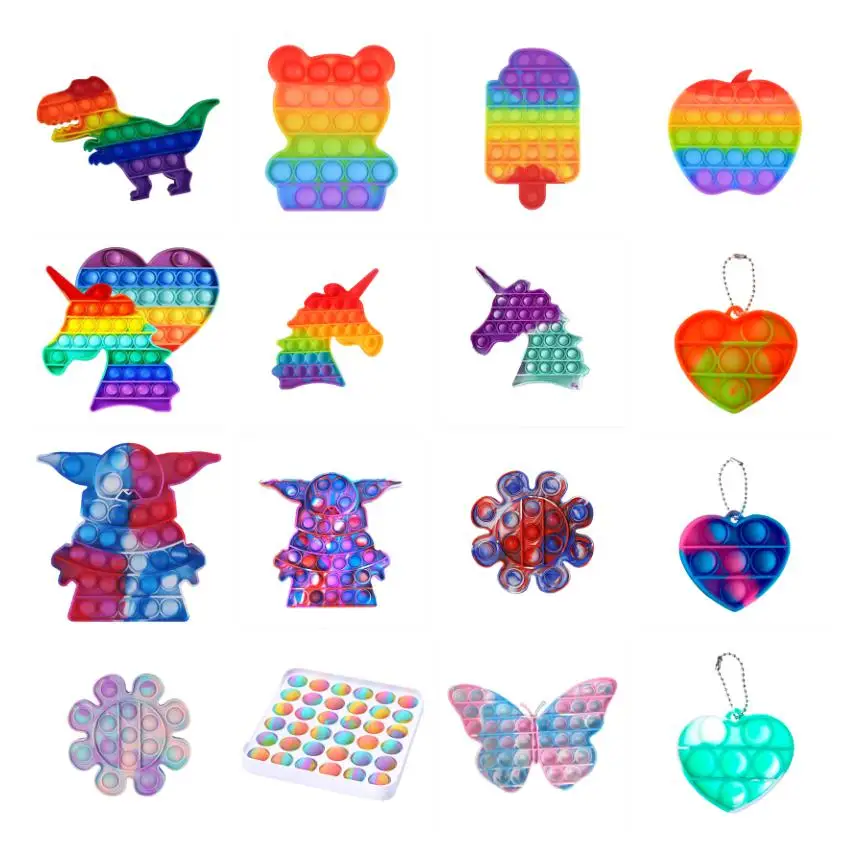 

Simpl Dimmer Push Bubble Fidget Sensory Toy Autism Special Needs Stress Reliever Toys Antistress Decompression Антистресс