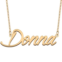 necklace with name donna for his her family member best friend birthday gifts on christmas mother day valentines day