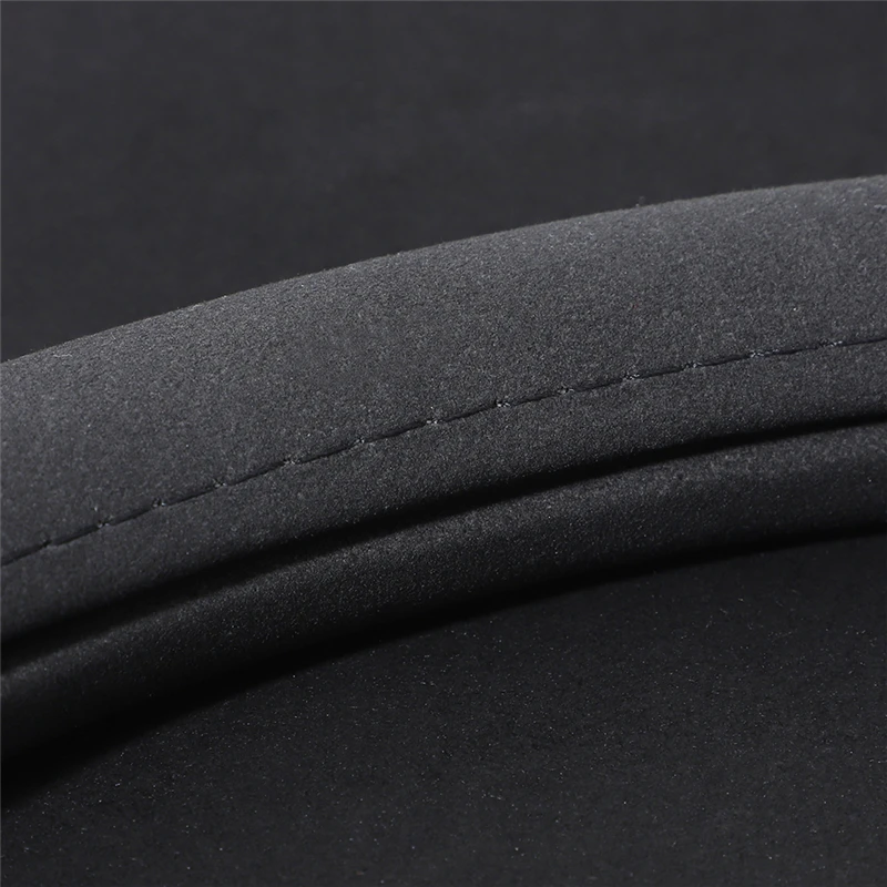 38cm suede cow leather car steering wheel cover for bmw 5 series f10 x2 f39 f20 vw t4 honda mazda 3 suzuki ford focus mk2 audi free global shipping