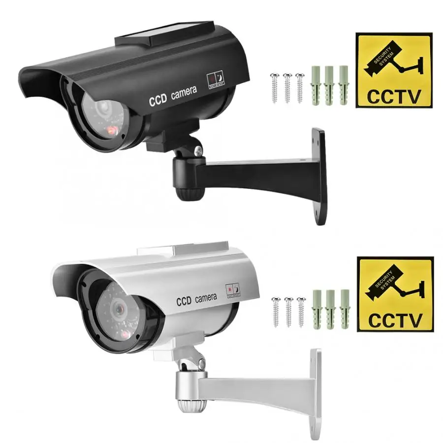 Камера безопасности на солнечной энергии поддельная камера видеонаблюдения