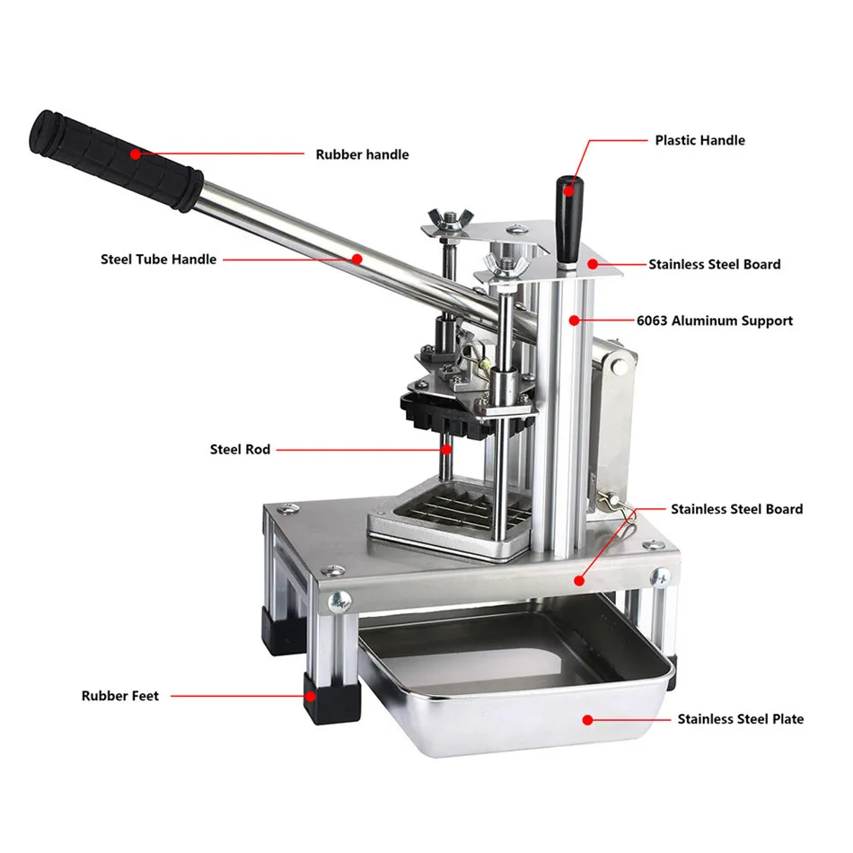 

Commercial Vegetable Fruit Dicer Manual Cutting Machine with 304 Stainless Steel Blades Free stainless steel plate Cutter Tool