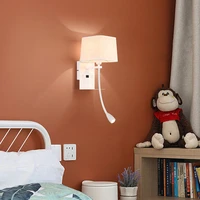 10w led wall sconces light fixture cob bedside reading lamp dualswitch usb charging port bedroom white shell warm white 3000k