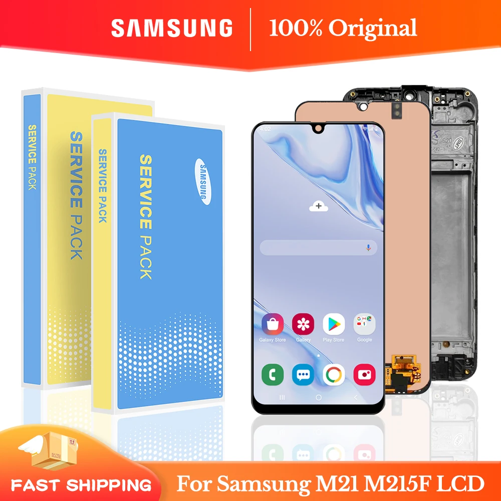 

6.4''Original LCD With Frame For SAMSUNG Galaxy M21 2020 LCD M215 Display SM-M215F/DS LCD Screen Touch Sensor Digitizer Assembly