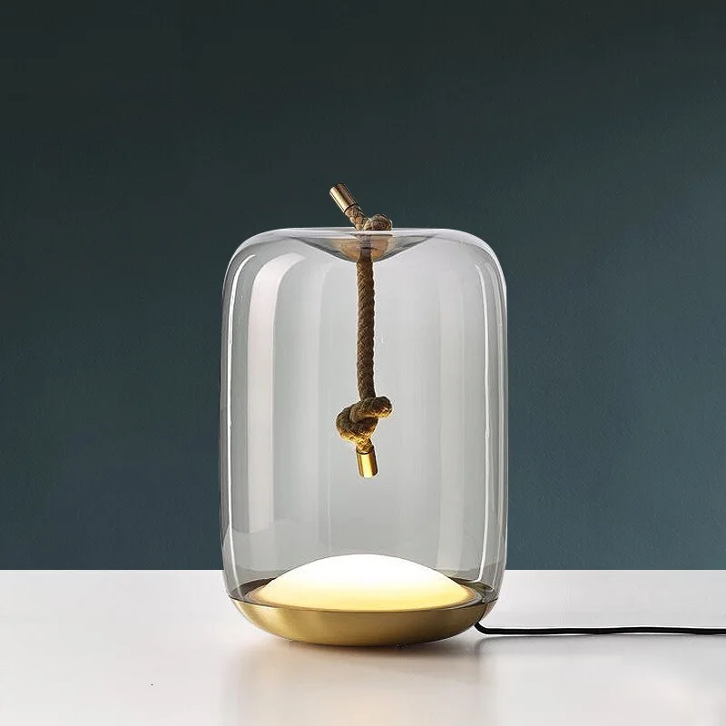 Современные итальянские настольные лампы из плавкого стекла прикроватные